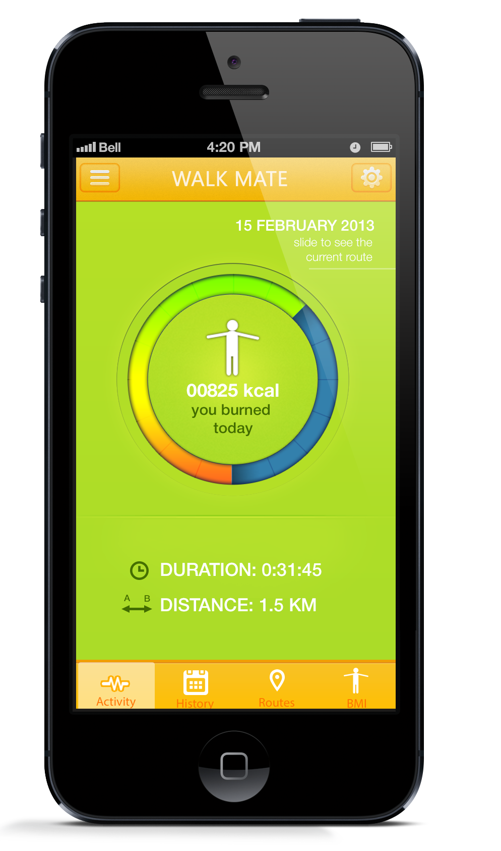 ui design user interface ios iphone application app fitness
