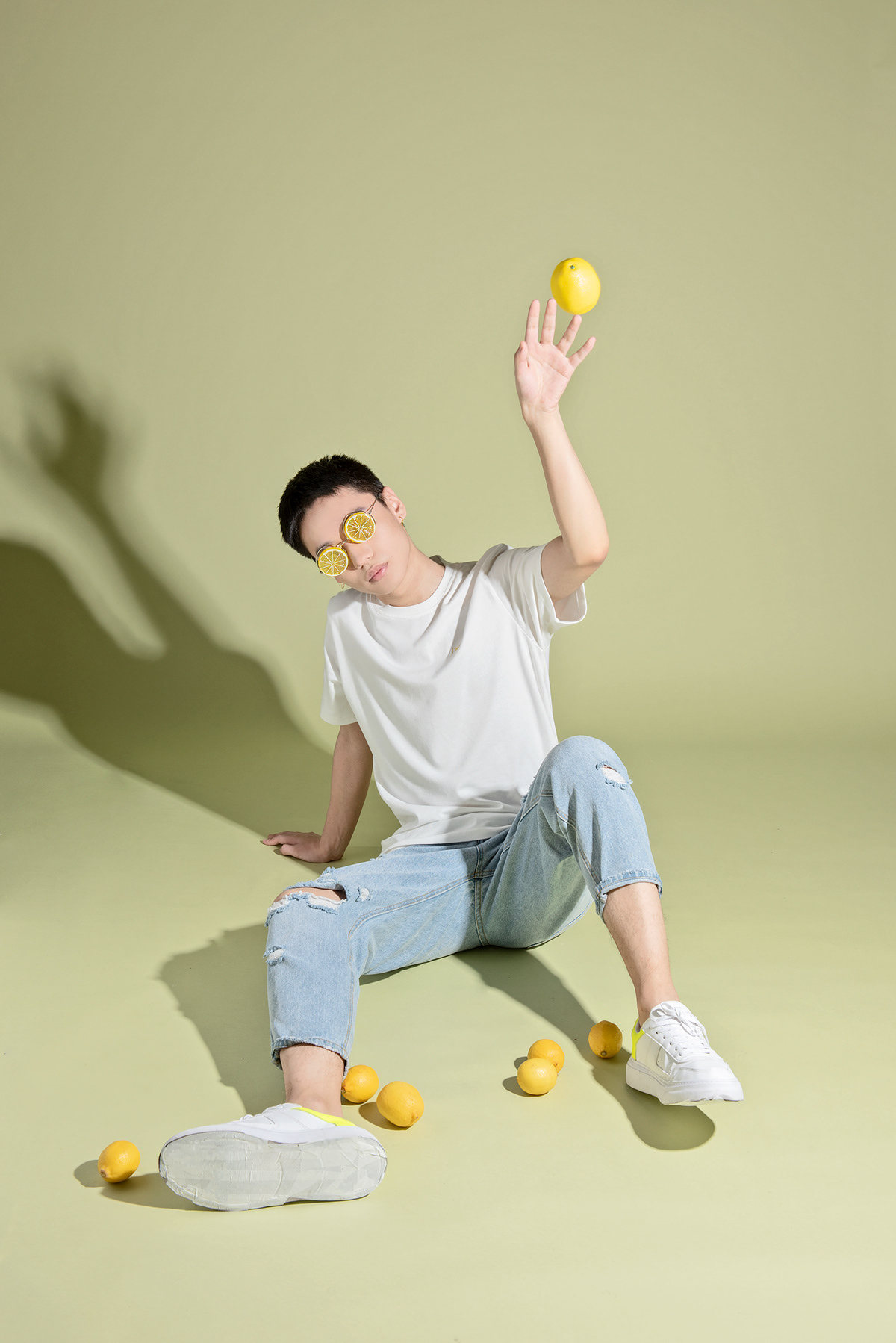 summer Fruit tshirt avocado peach lemon Fashion  design Photography  color