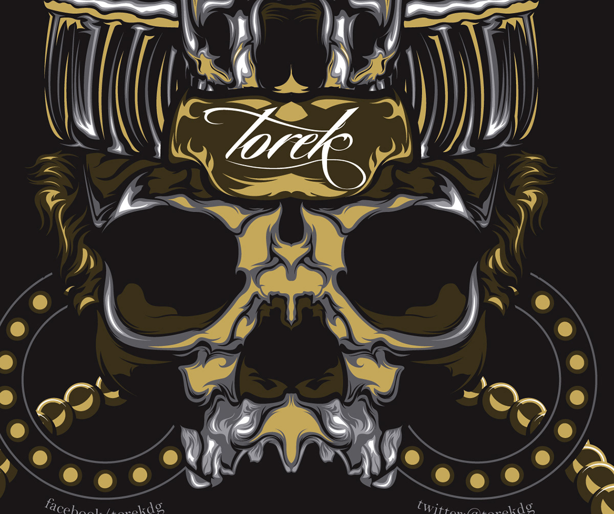 torek vector ILLUSTRATION  art sticker skull calavera