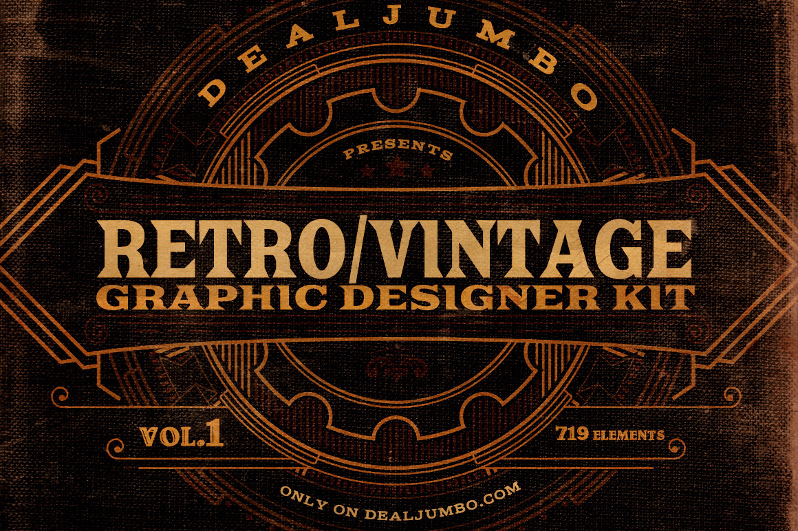 Deal dealjumbo sale discount bundle vintage Retro graphics grunge logo badge texture effects artistic
