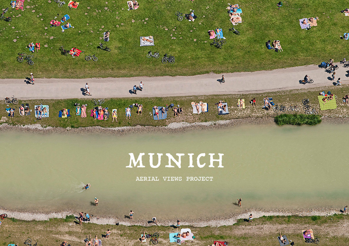 munich München Aerial stadt Urban englischer garten eisbach Bavaria