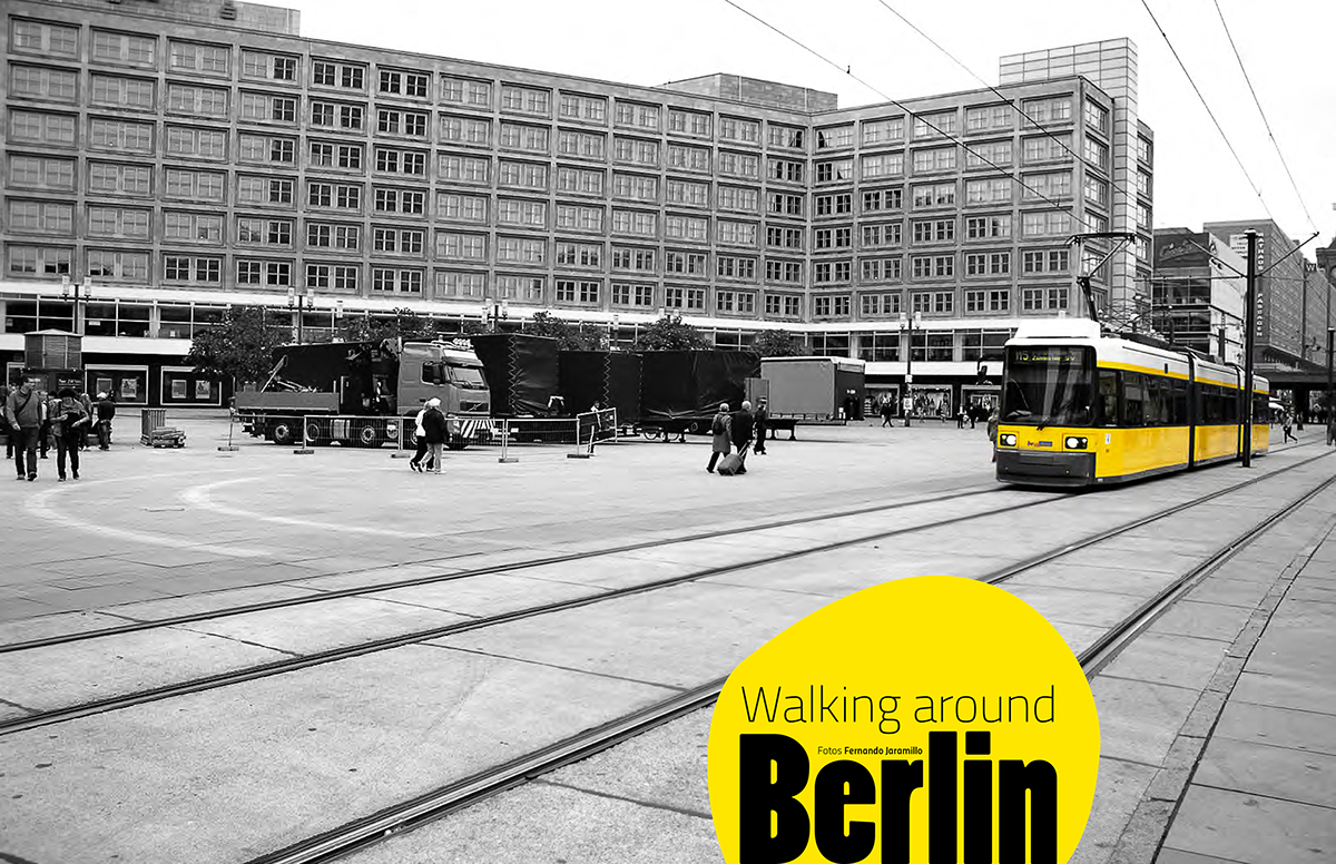 berlin street photography travel photography yellow & gray Potsdamer Platz alexanderplatz creutzburg