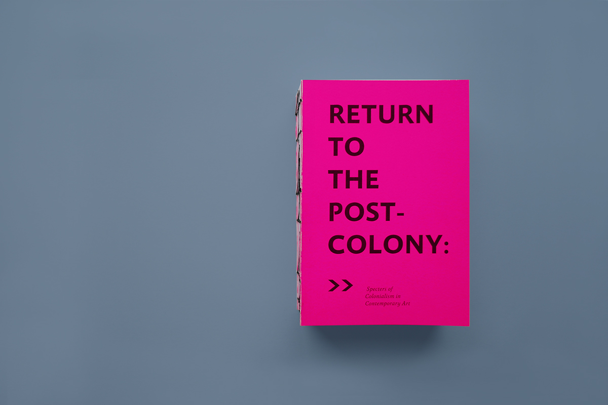 Postcolony   fluorescent book re-design binding