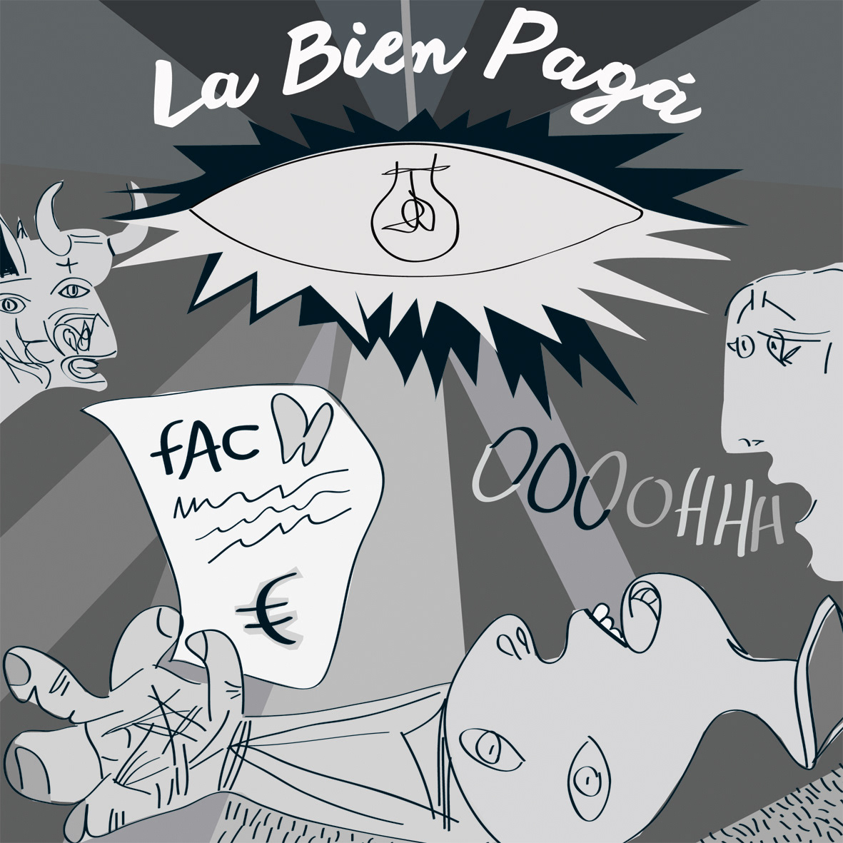 electricidad Picasso ilustracion ILLUSTRATION  cover Portada magazine electricity price españa