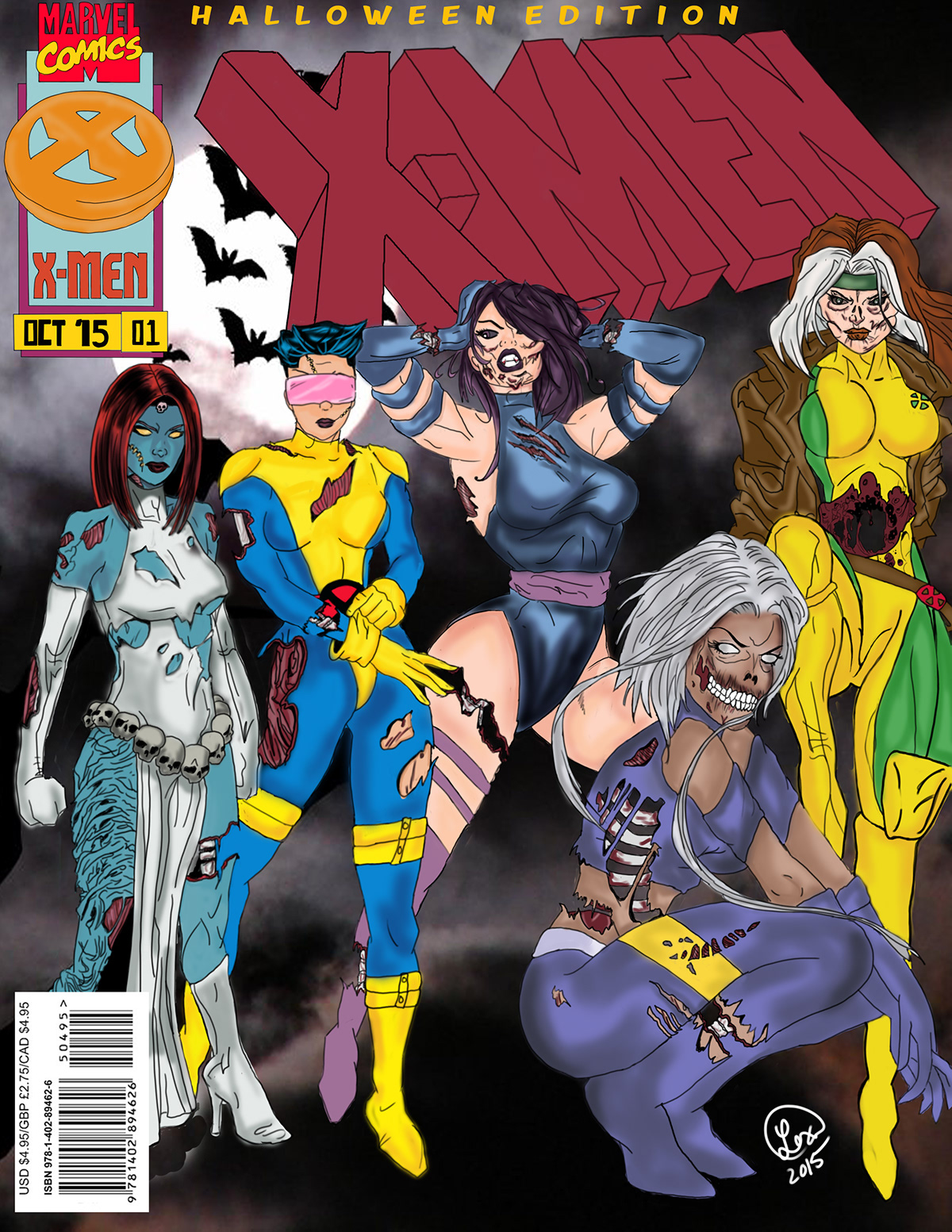 Women of Marvel Women of Xmen Rogue jubilee mystique psylocke storm Xmen Comic Book comic art Cover Art