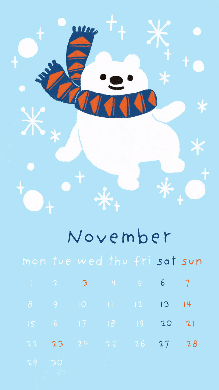 bear calendar ILLUSTRATION  adobe illustrator