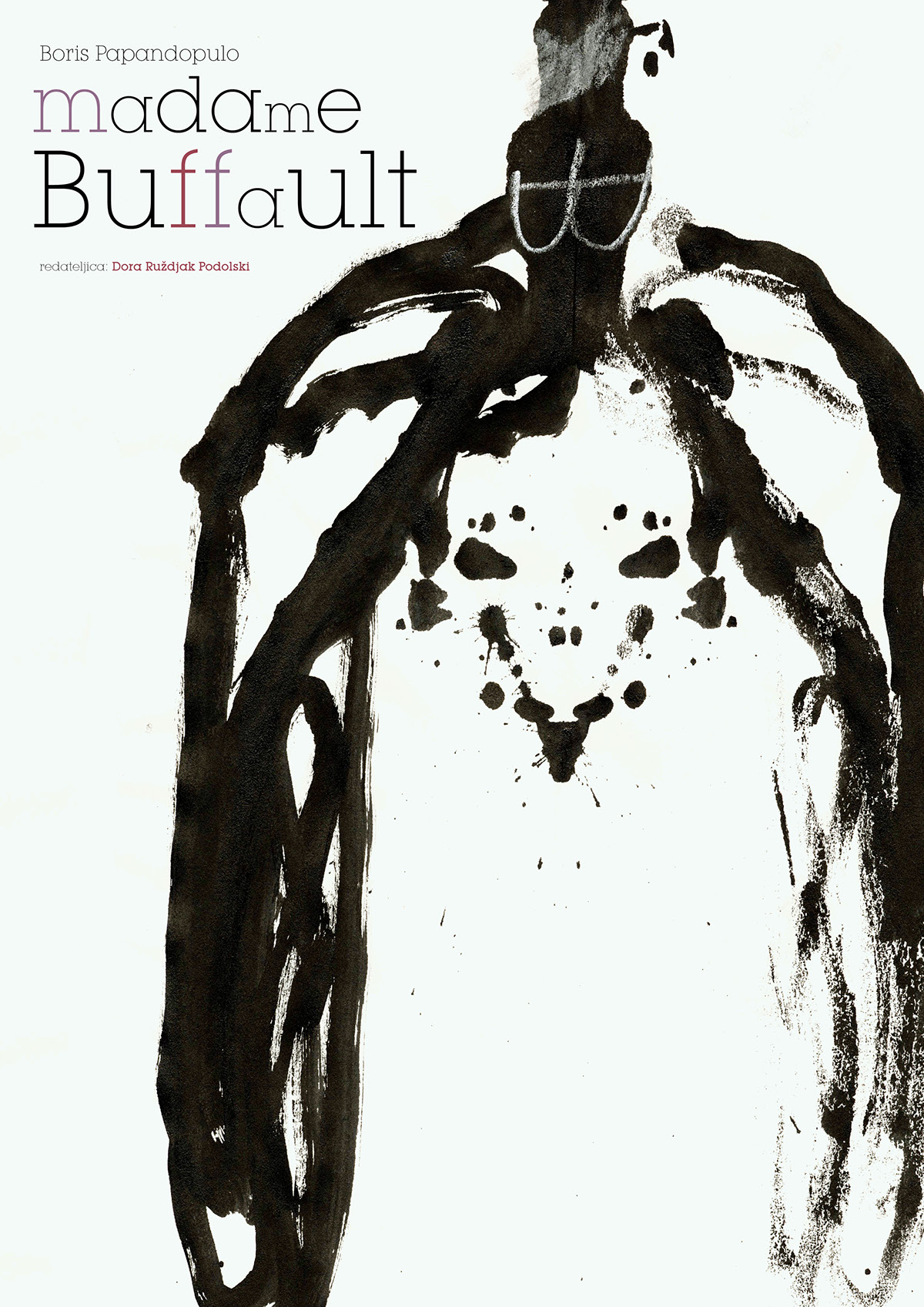poster theater poster design opera poster madame buffault boris papandopulo ILLUSTRATION  Adobe Portfolio Drawing 