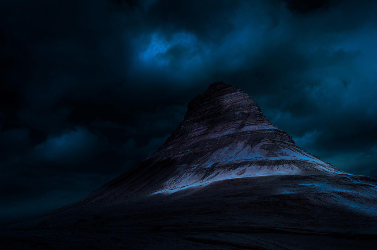 infrared IR Faux Colour iceland mountains mood