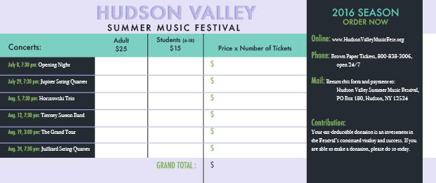 Music Festival schedule graphic design 