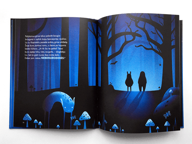 book book illustration children's book creatures forest kids Love Nature night Picture book