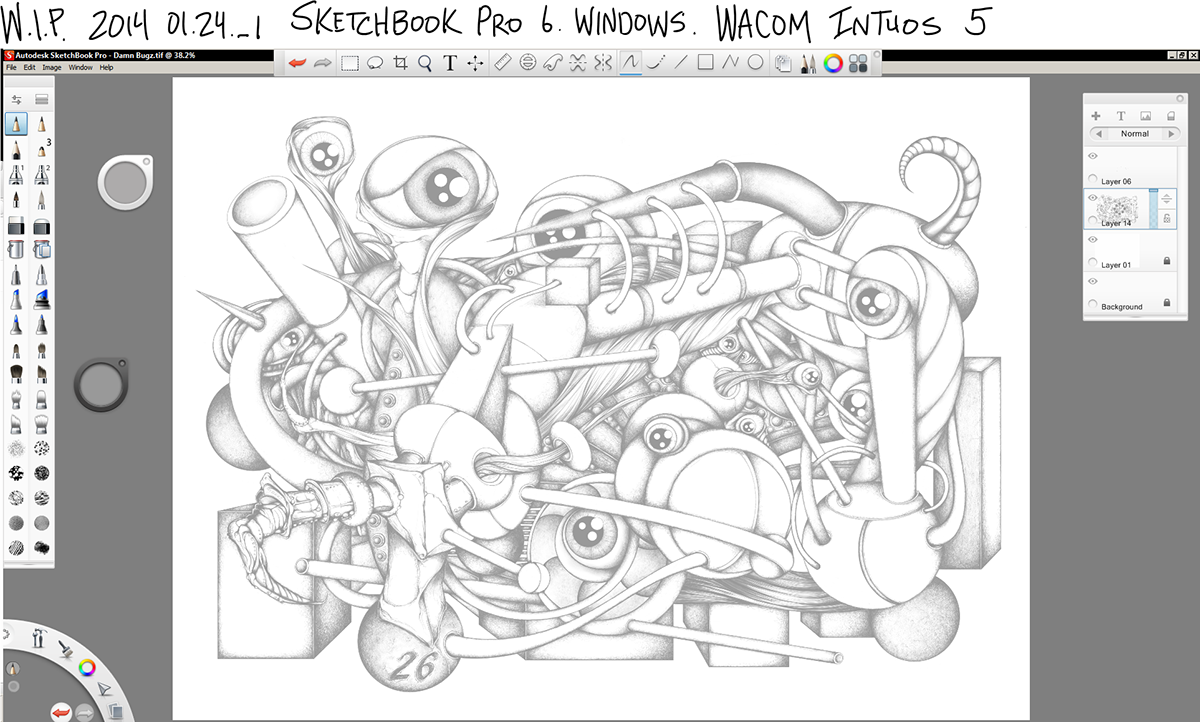 Autodesk sketchbook sketchbookpro wacom Intuos surreal surrealism
