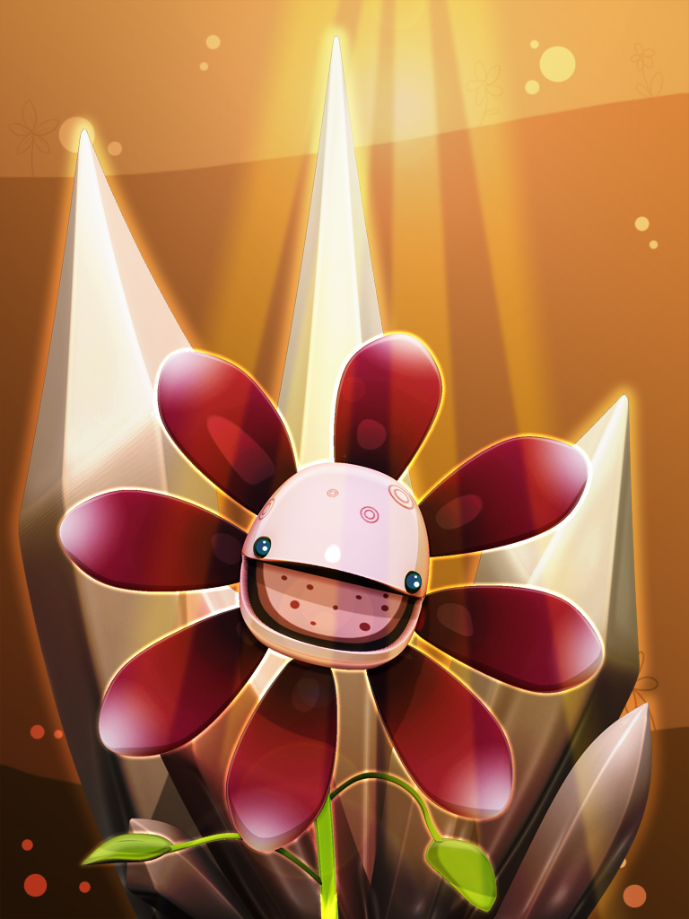 game iPad iphone gamedesign panel app Character flower light Sun