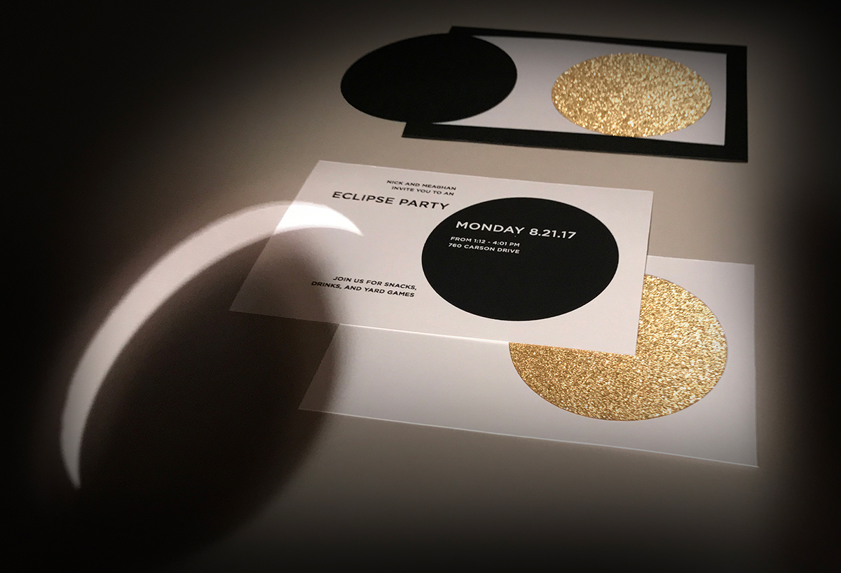 eclipse Invitation party solar solar eclipse invite card card design design graphic design 