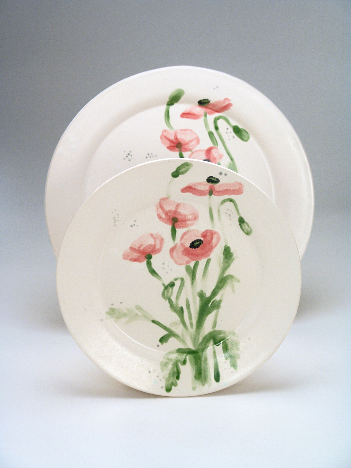 poppy poppies Flowers plate plates bowls bowl serving dish jiggering jigger