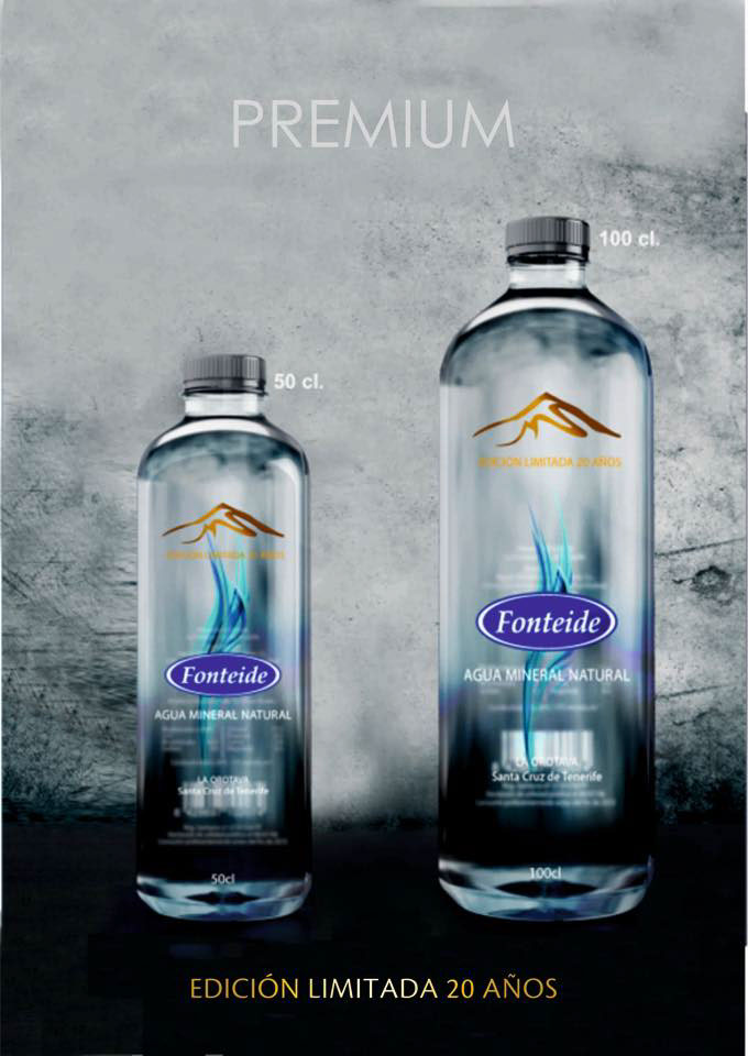 Packaging industrial design  graphics water Fonteide premium limited edition design bottle shapes