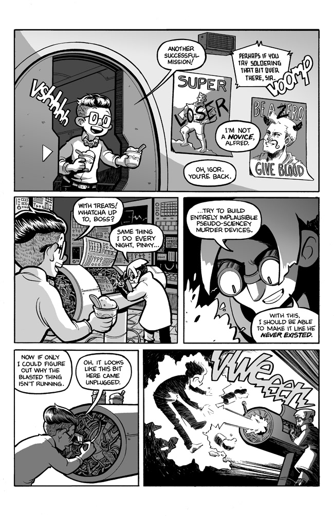 comics Anthology humor cute black and white