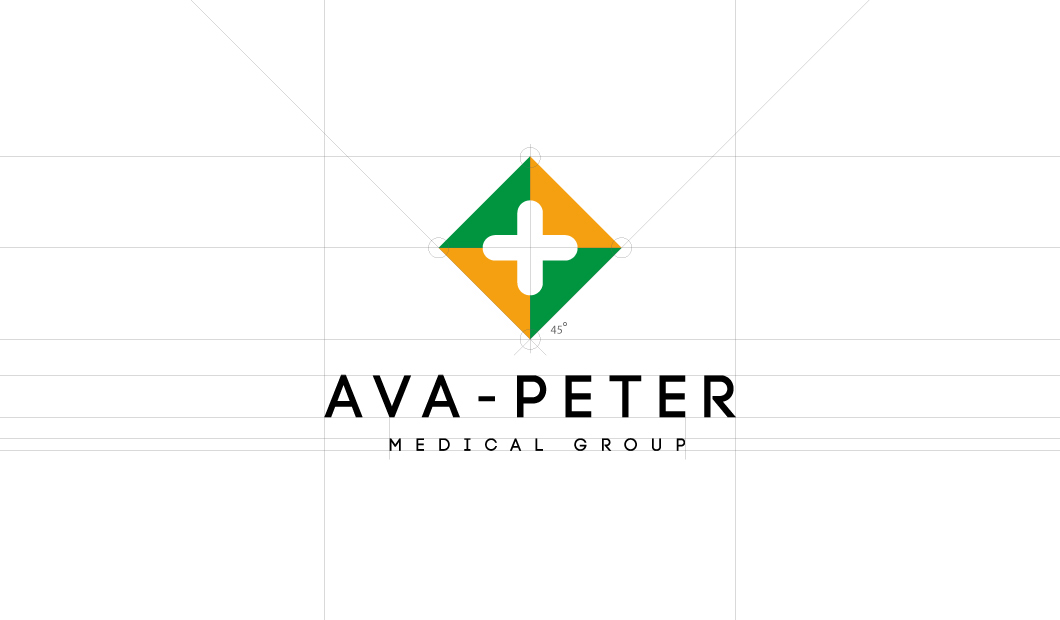 ava-peter ava clinic medical medicine brand logo Logotype green yellow Rebrand re-brand