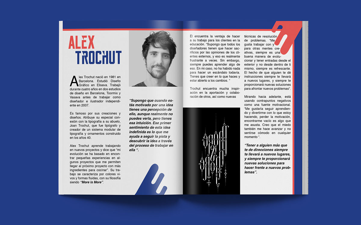 Alex trochut dossier magazine editorial design  corporative design corporative dossier