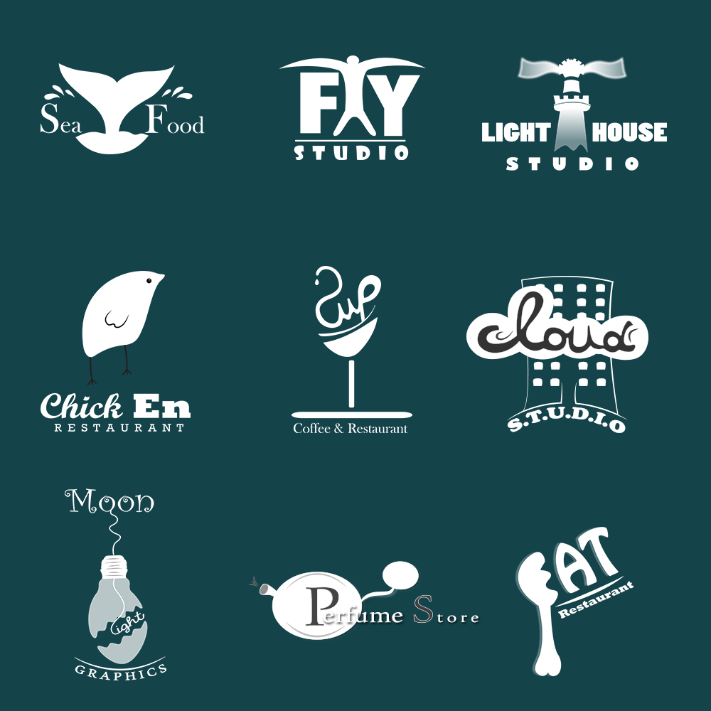 logos uniqe logofolio scketch graphics