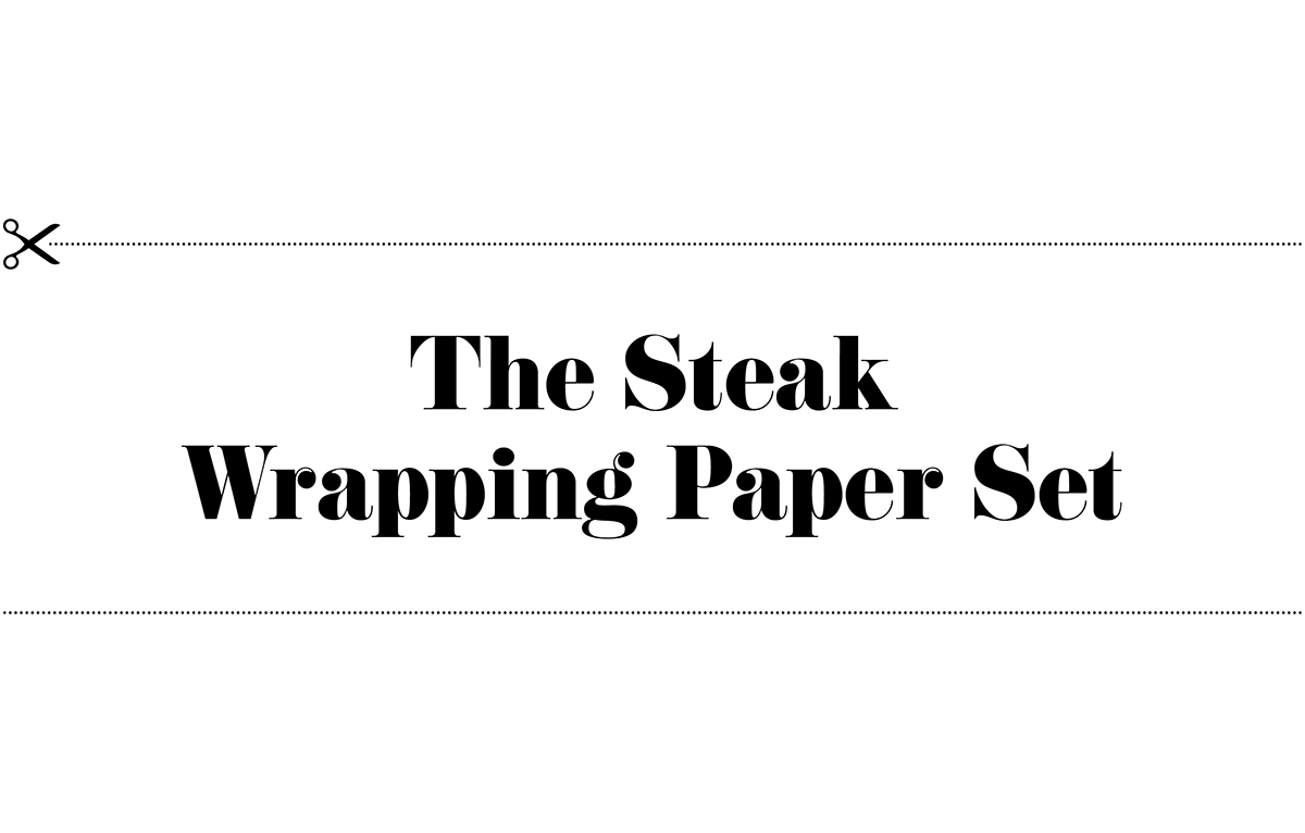 Gift Couture Wrapping paper Cheeseburger gift Wrap paper Steak Paper steak cutting board