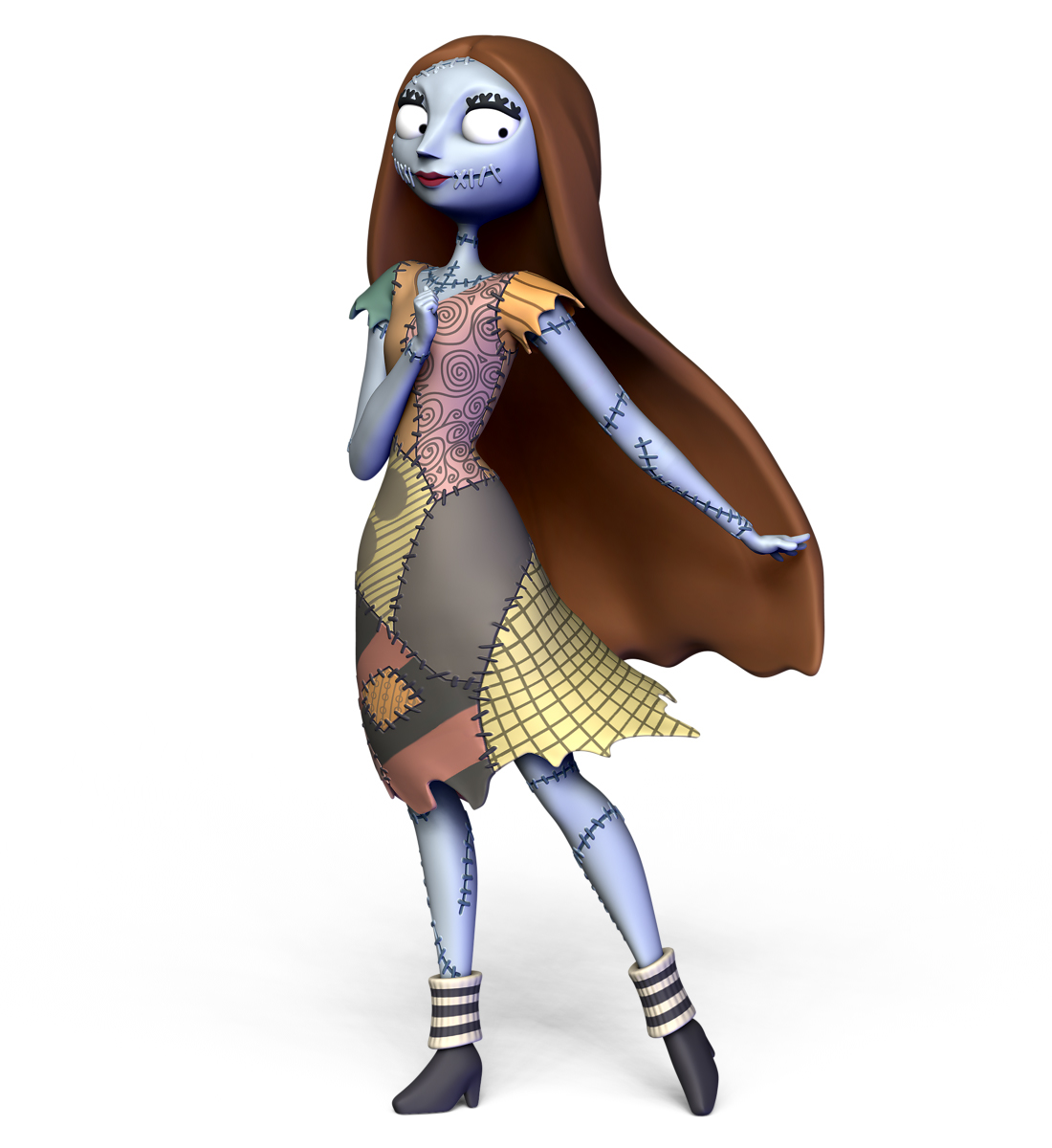 Sally 3D model inspired by the figure design of Disney Infinity, including ...