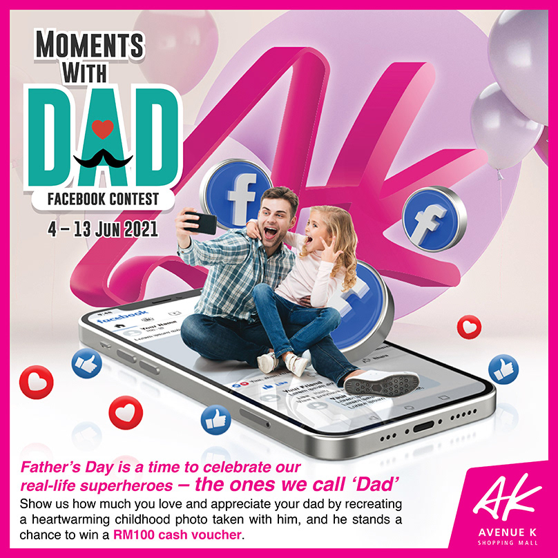Advertising  concept Father's Day identity post poster social media