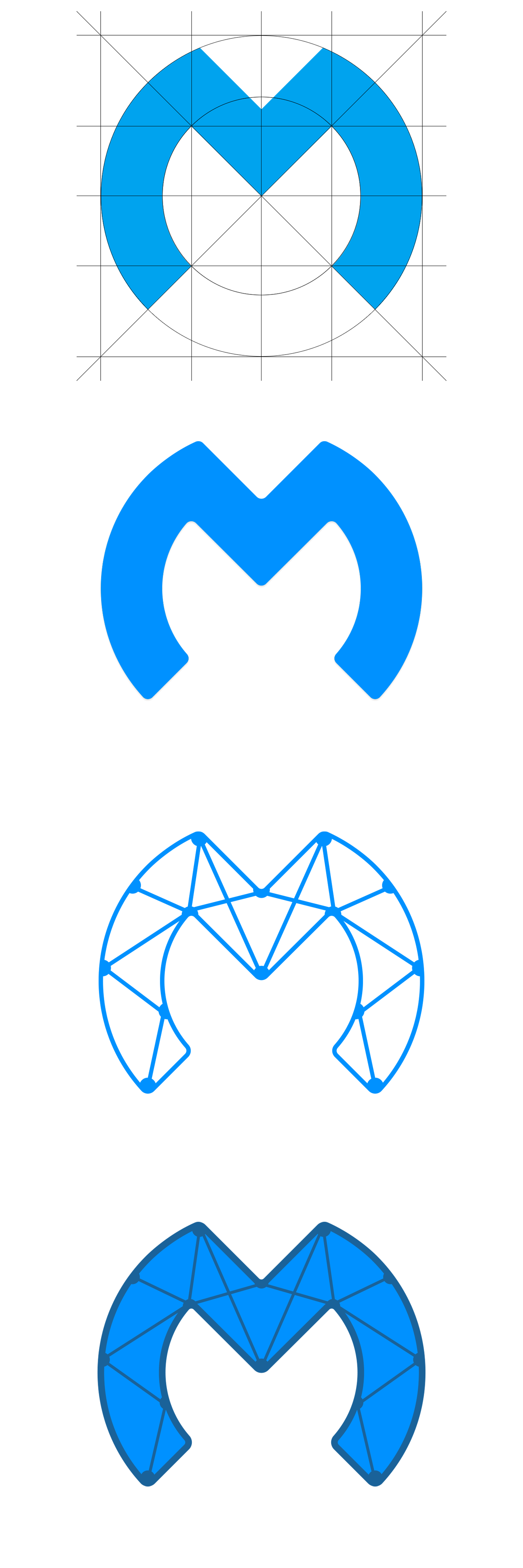 brand logo mark letter lettering golden ration typo blue social