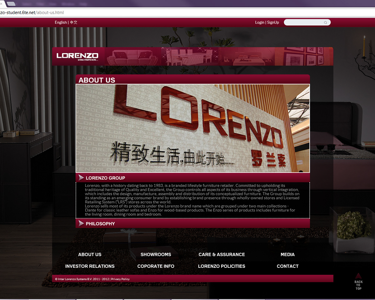 Webdesign lorenzo redesign