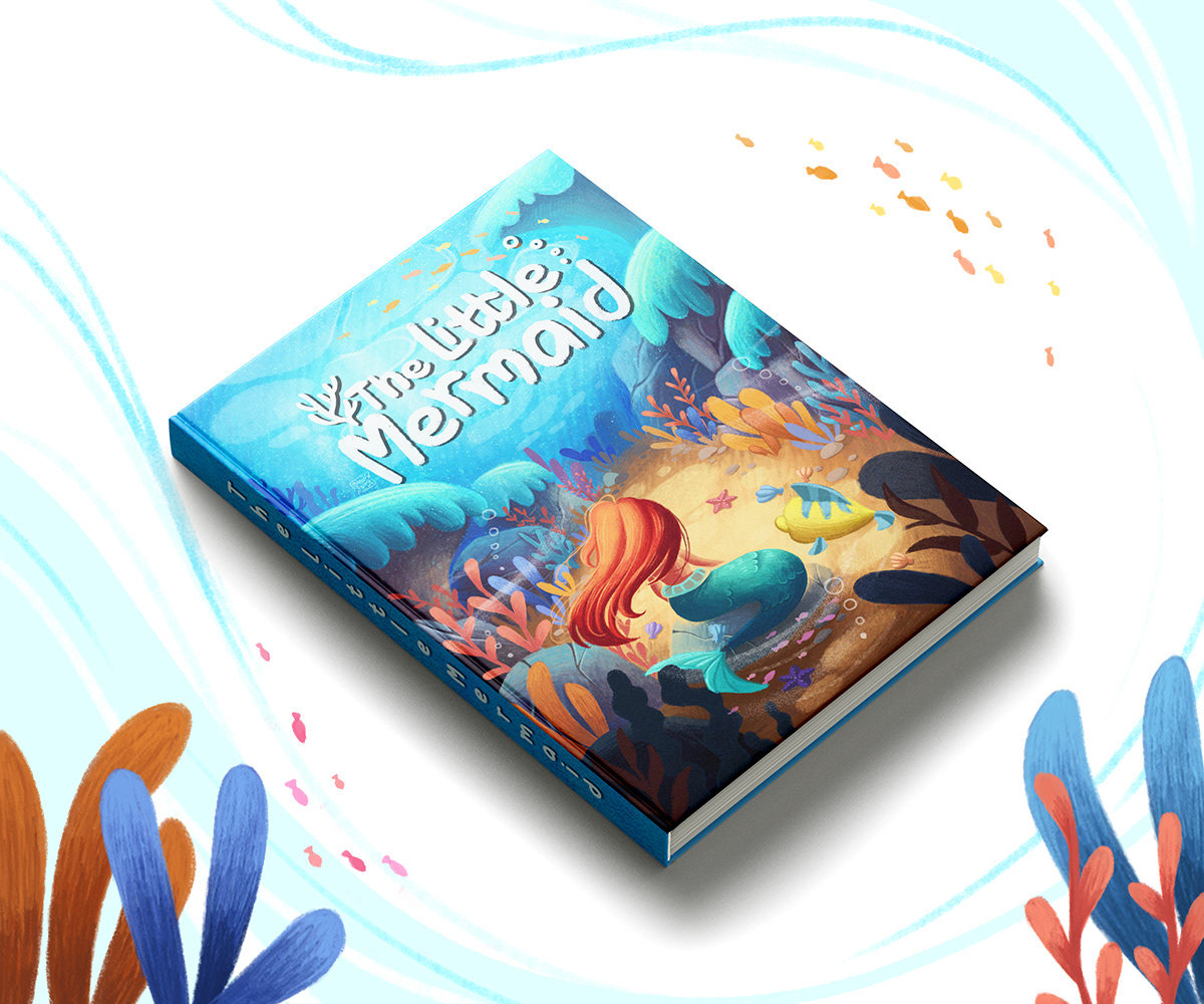 bookcoverdesign ILLUSTRATION  Digital Art  children's book mermaid kidlitart kidlitillustration kids illustration kidlit Picture book
