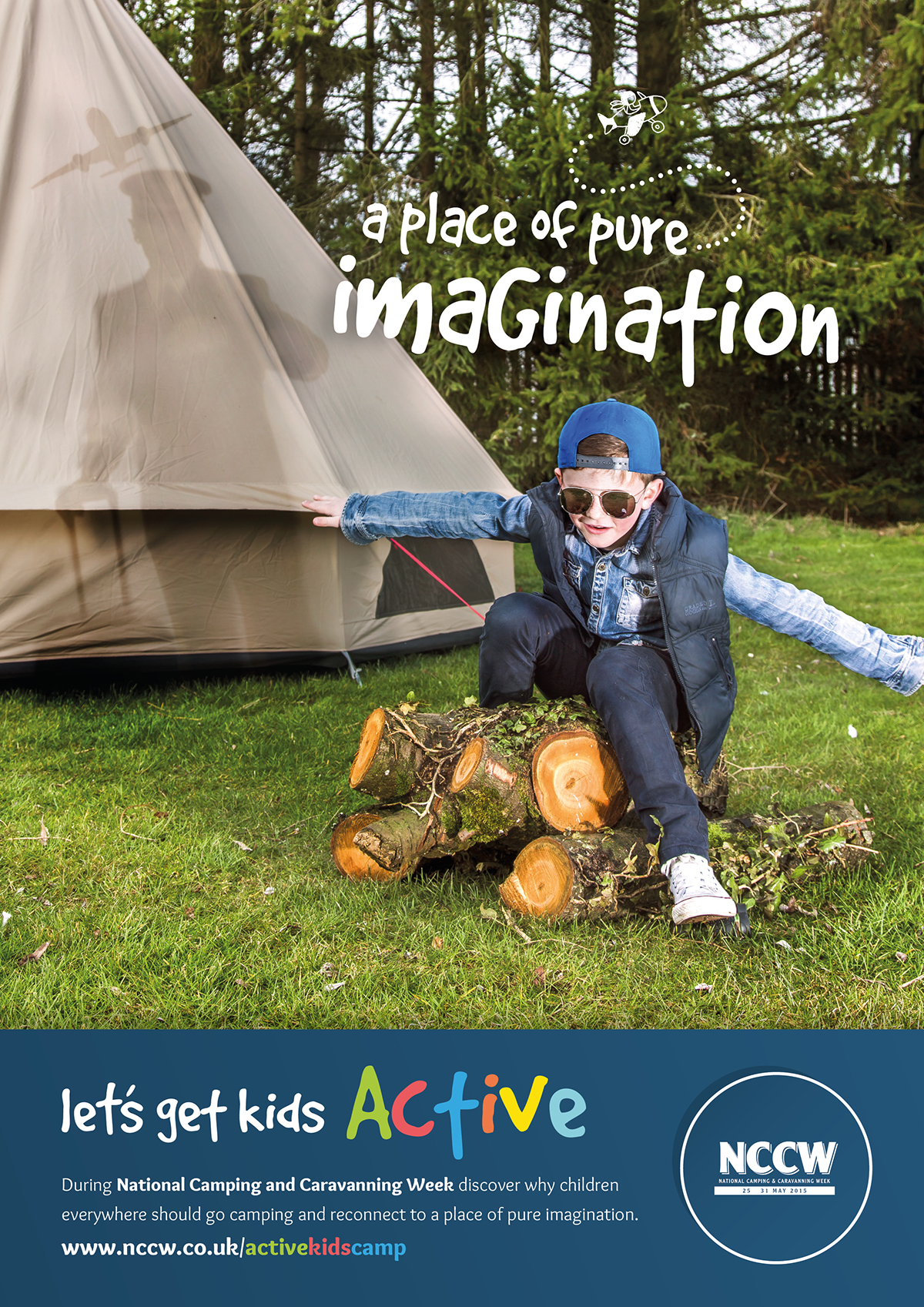 national campaign camping outdoors children kids Health care imagination pure