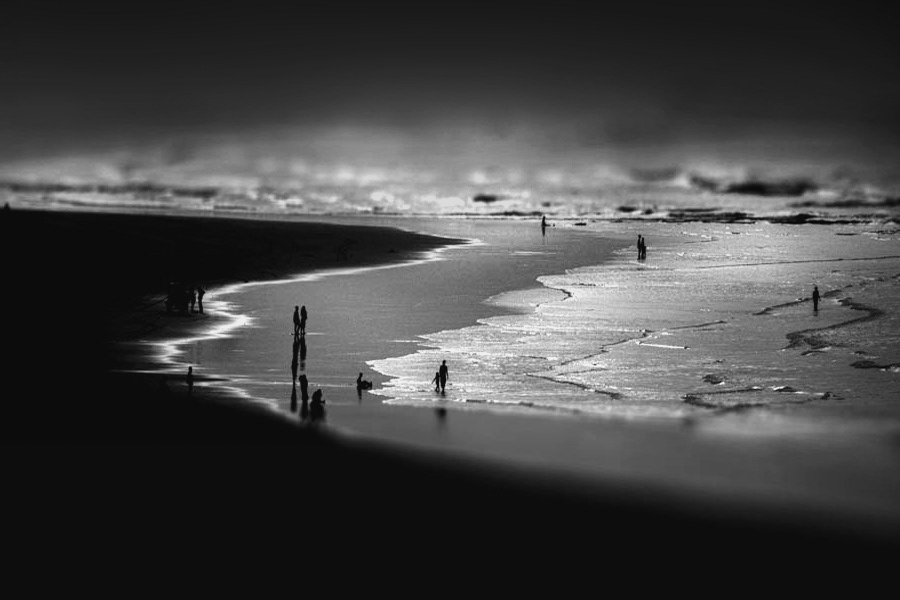black and white Estuary flow Landscape lightroom Nature Ocean Photography 