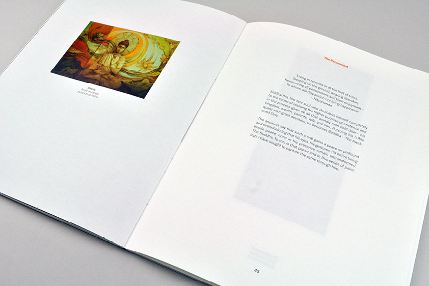 artist catalogue narrative book design