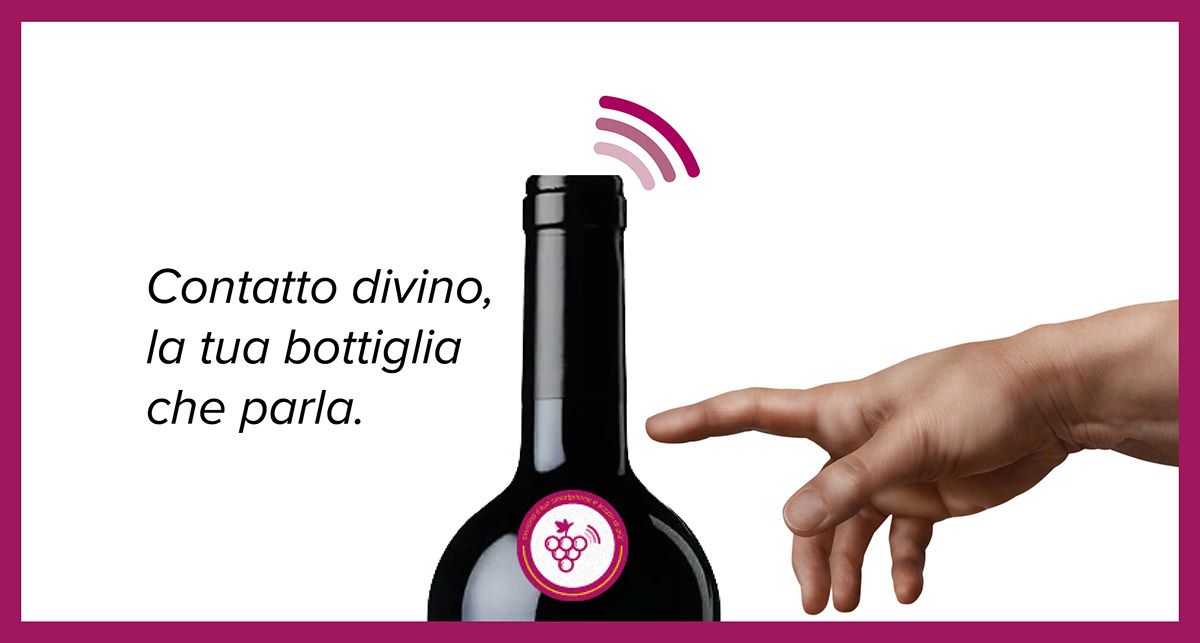 brand Chatbot logo Logotype marchio NFC wine