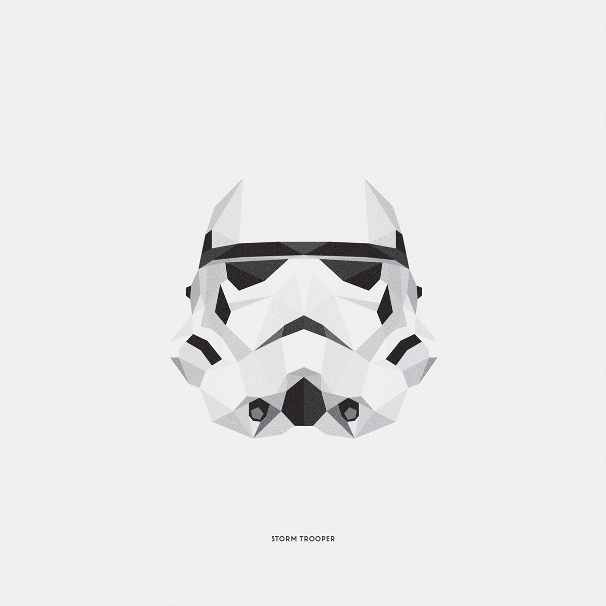 star wars geometric geometric design flat design darth vader storm trooper character illustration Low Poly c-3po imperial guard scout trooper Chewbacca Lucas Films