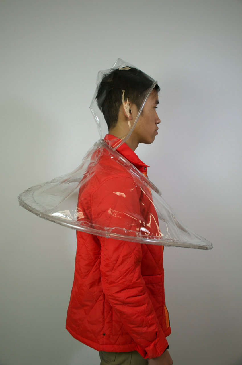 poncho Umbrella waterproof apparel Spatial Dynamics
