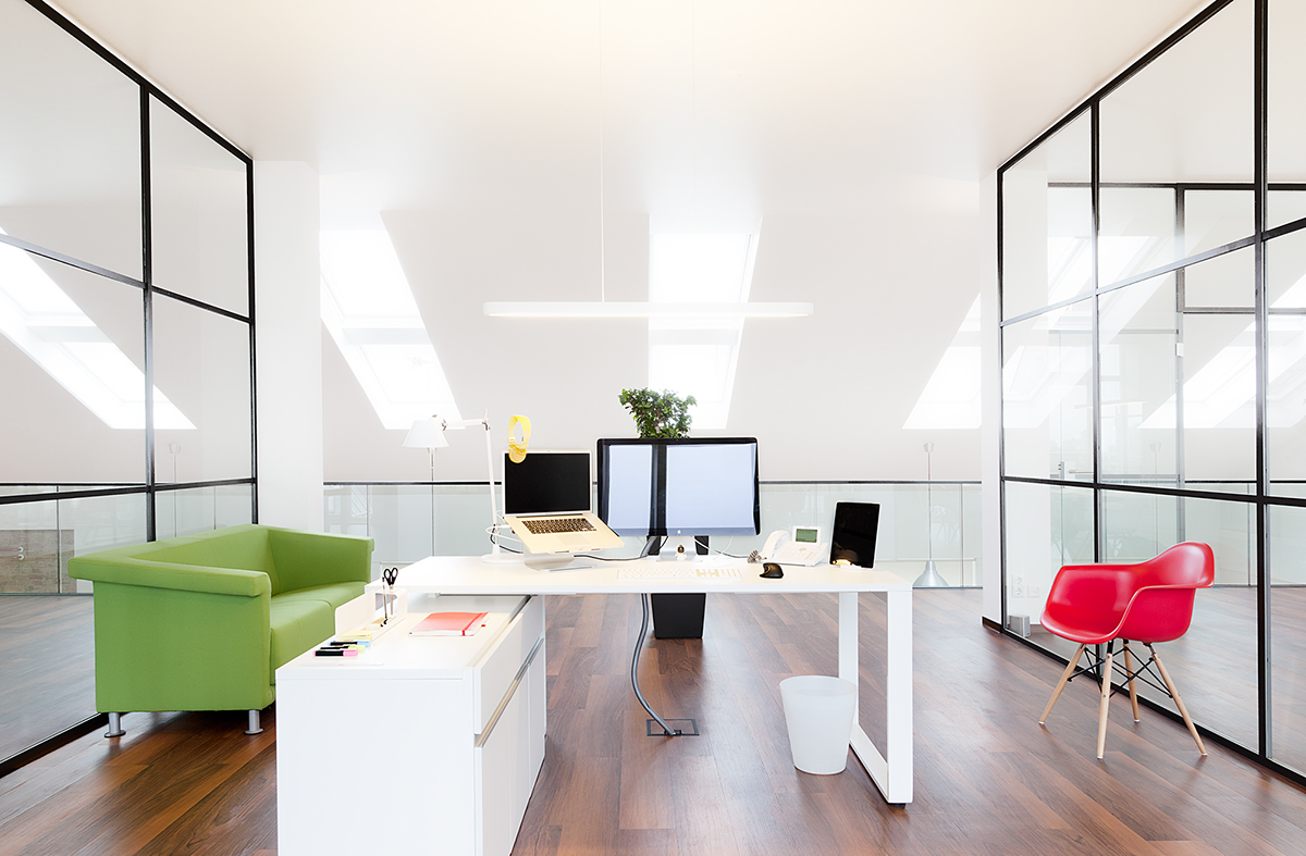 panton Office berlin workplace EAMES Interior modern LOFT brick wall minimalistic contemporary process