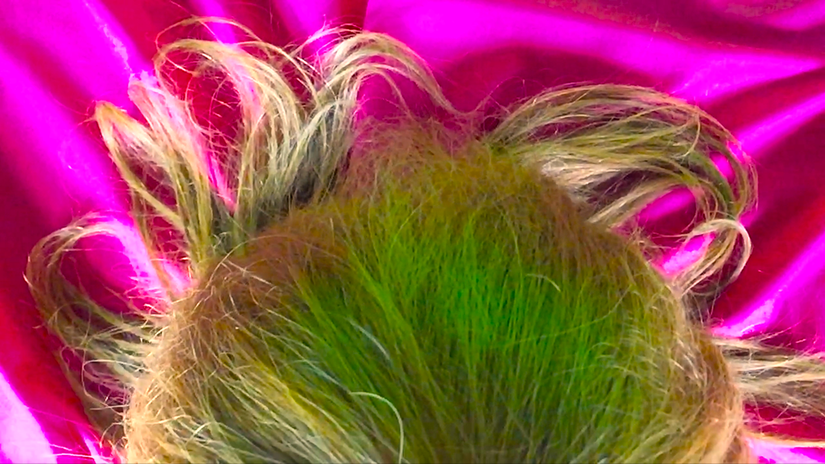 video fantastic neon head flan ENTREMET bleu weird Film   direction