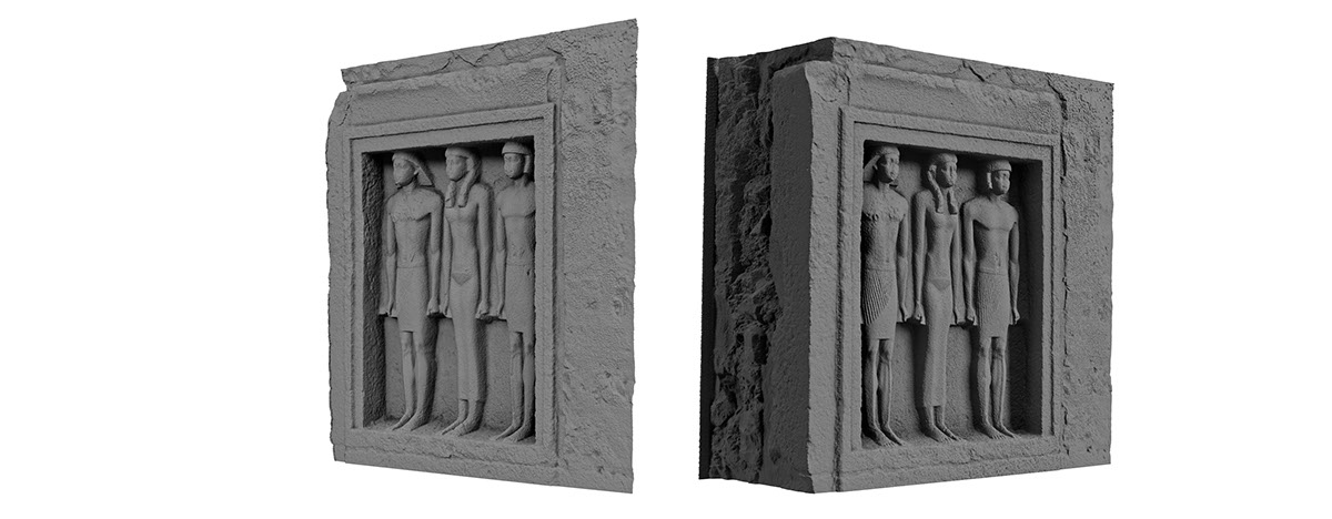 Abusir archeological faro Freestyle3D laser scanning scanner 3D research modeling model