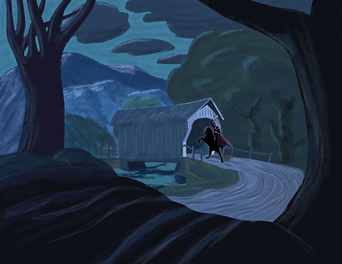 Walt Disney vector Sleepy Hollow Halloween Headless Horseman