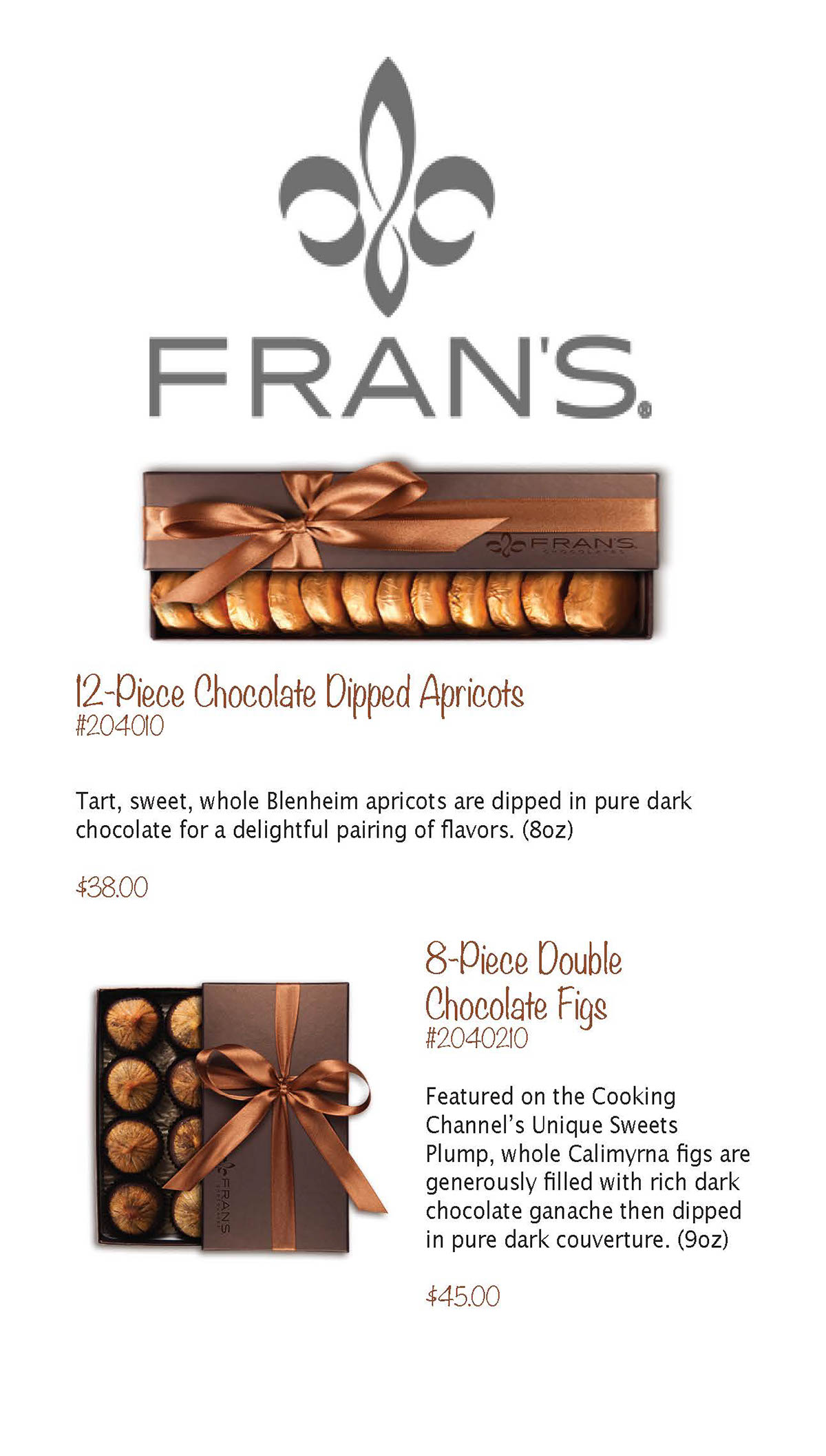 chocolate brochure franz chocolate