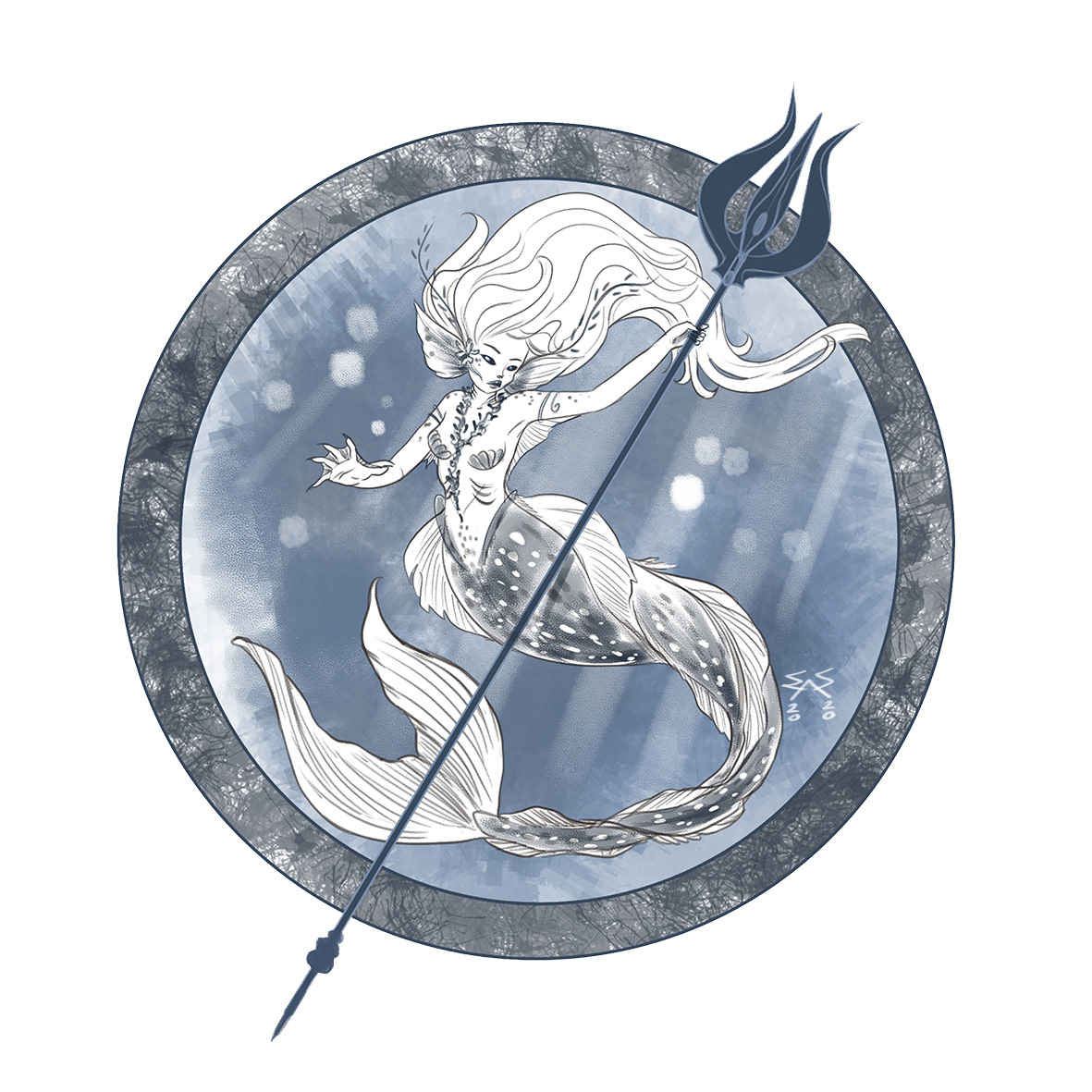 creaturedesign fairy fantasyart mermaid mermay siren syren underwater