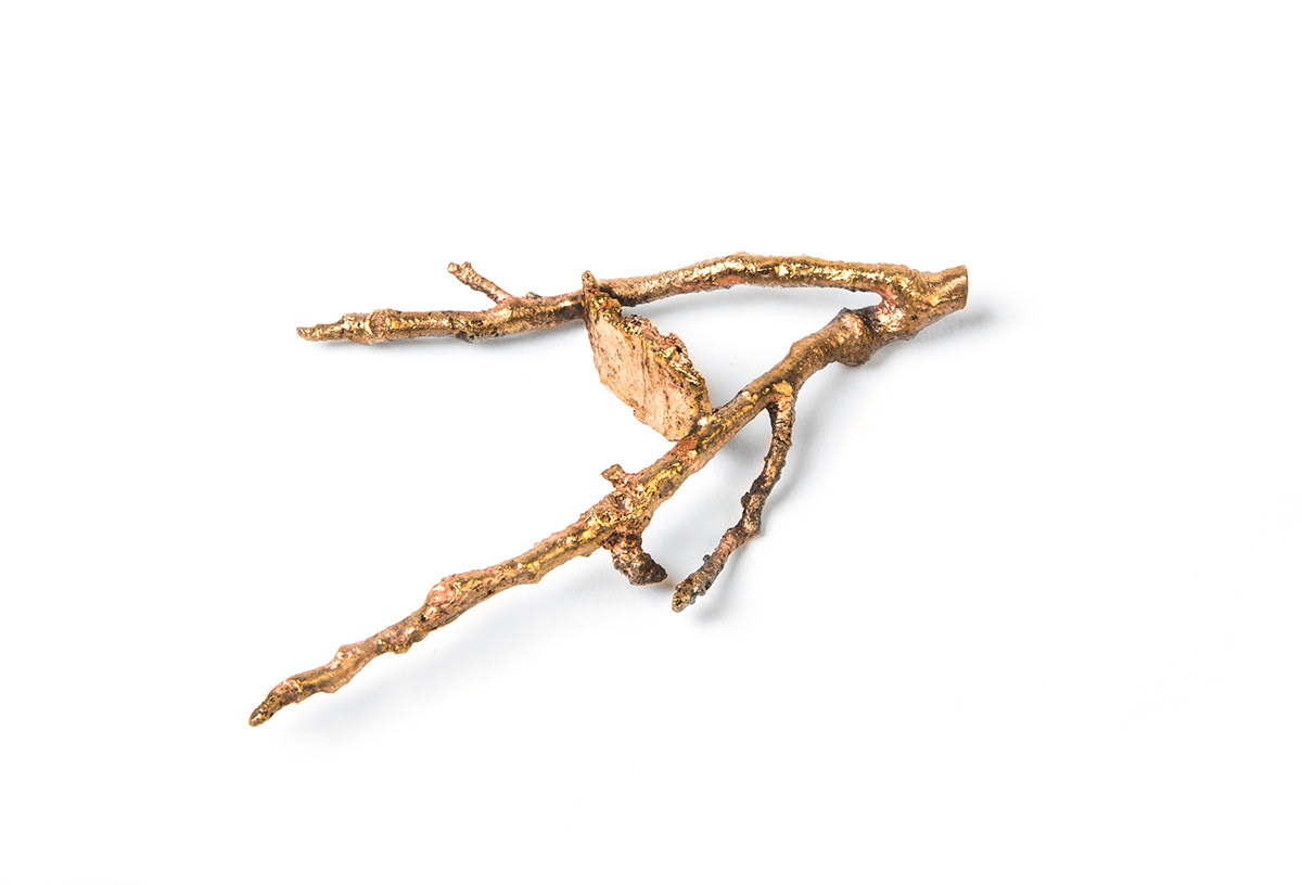 casting ring bronze Nature twig bark
