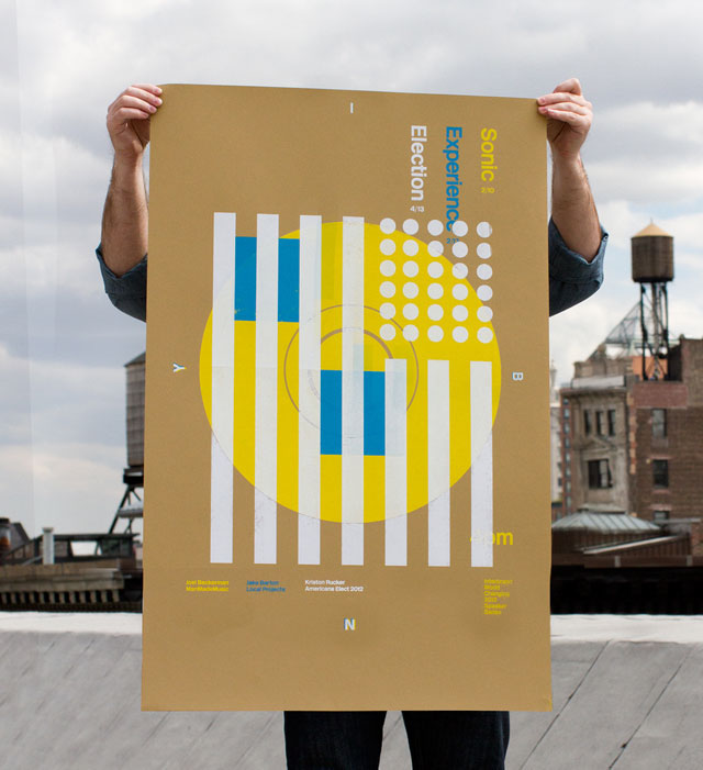 screen printing Sustainability One Show Poster Design hand made