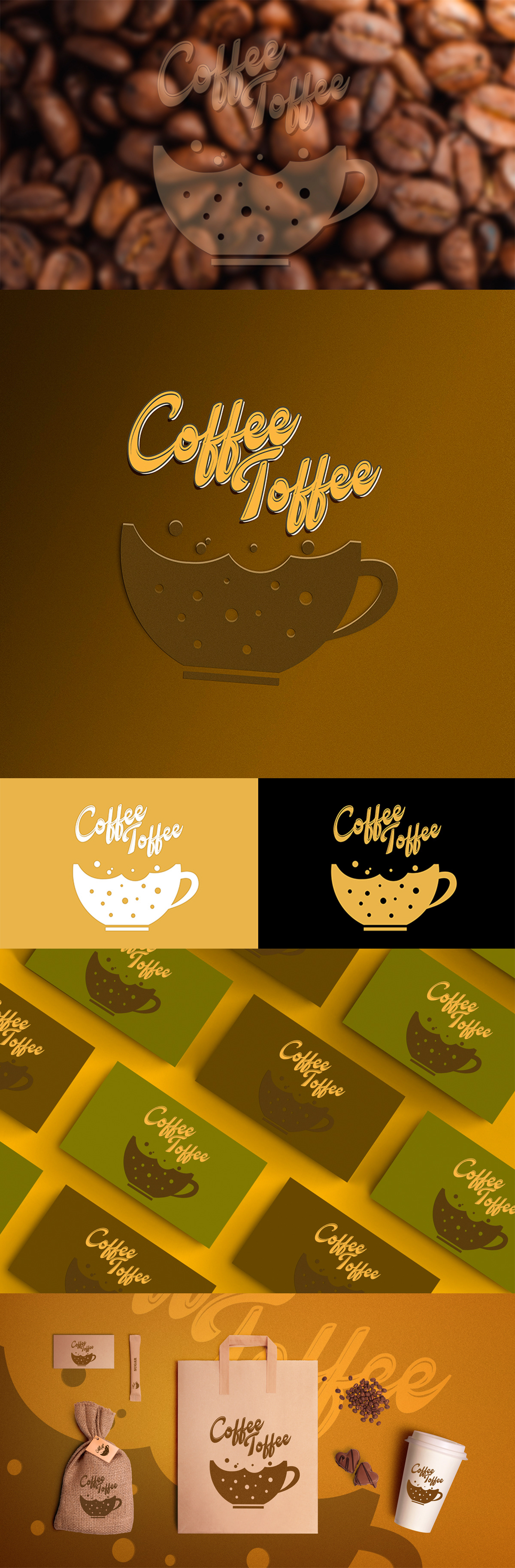 Candy chocolate Coffee cup delicous design drink logo sweet toffee