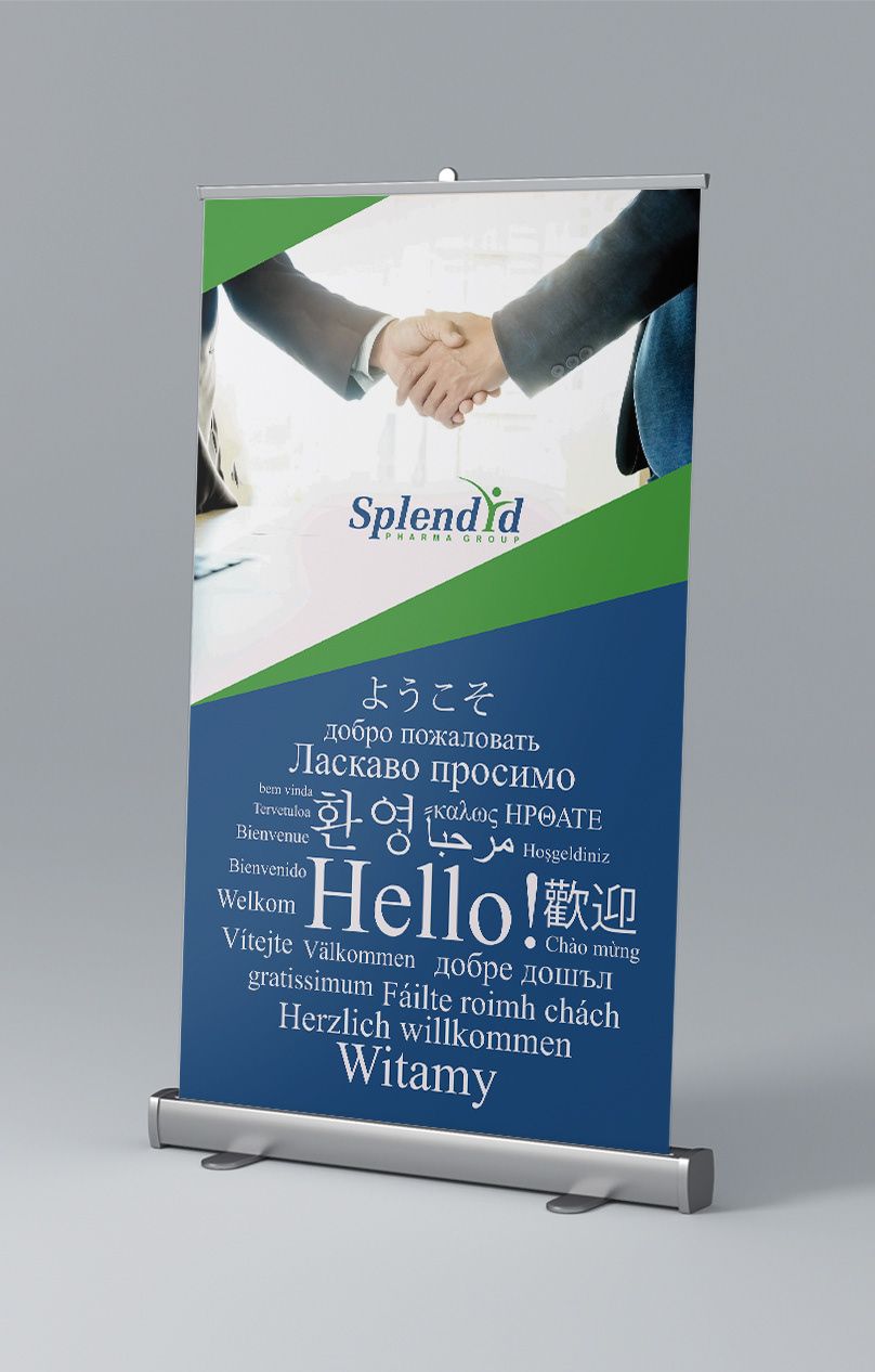 rollup Outdoor indoor Collection concept Cosmetic medical Pharmaceutical banner beauty