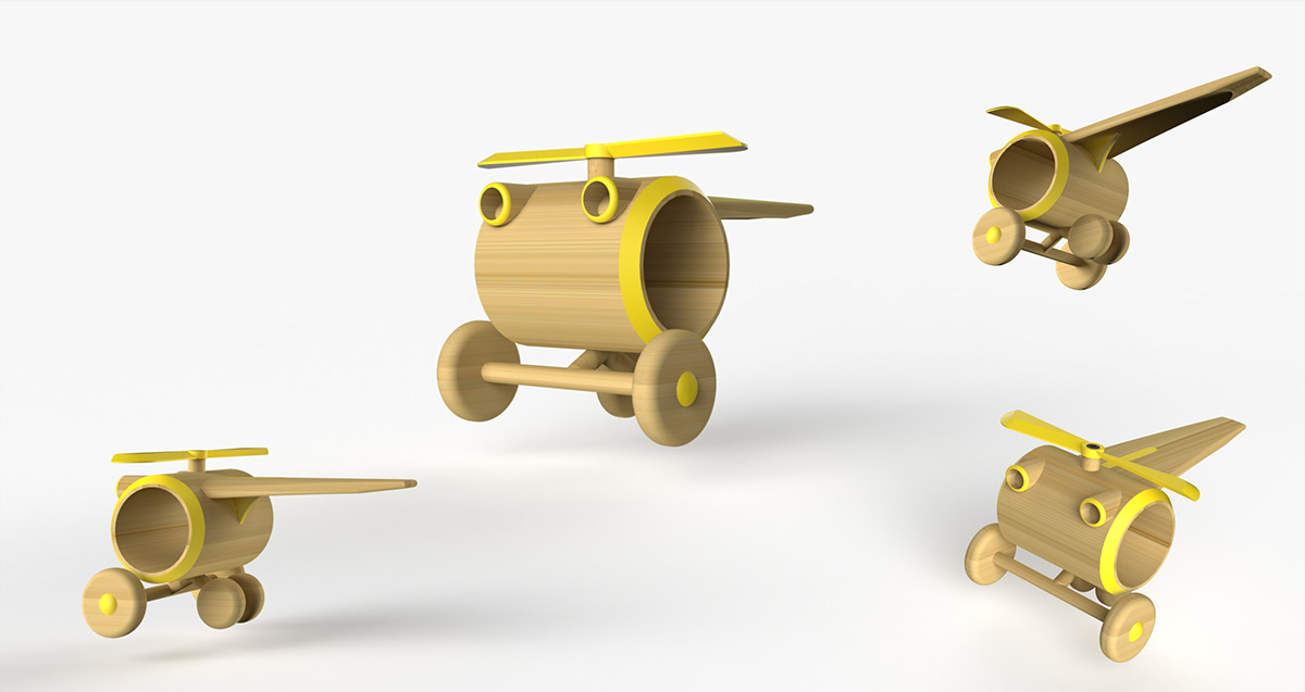 bamboo bamboo toy  toy Vehicle child