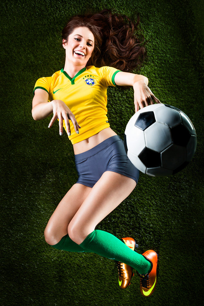 women sports soccer world cup models styling  studio