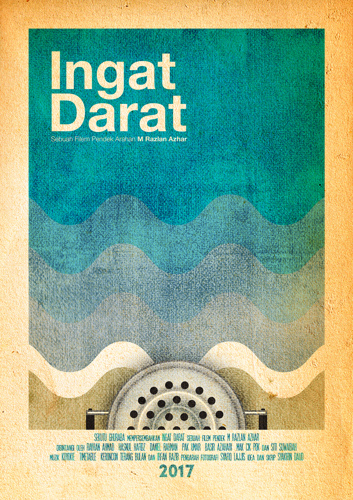 Poster Design poster short film vector minimalist blue Ocean sea