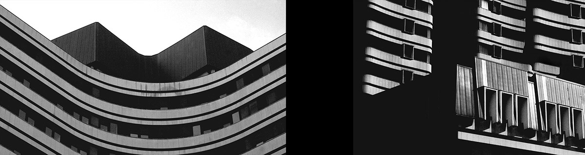 black and white building structure geometric  Form belgrade