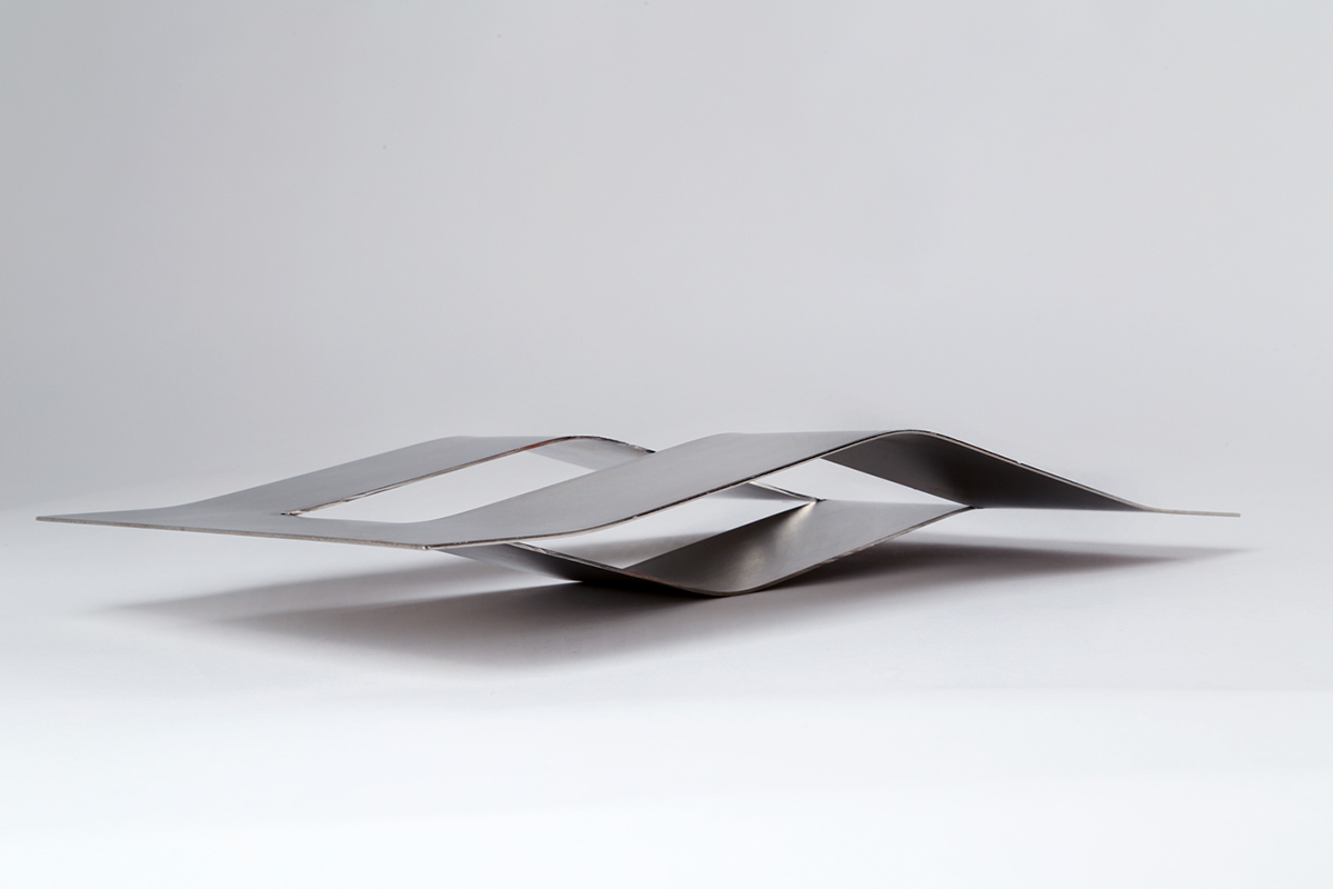 Fruit bowl fruitbowl steel nickel balance play rectangle handmade shape